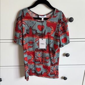 Mini Tee in Tarot Print NWT